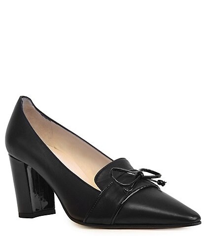 Amalfi Indro Leather Bow Pumps