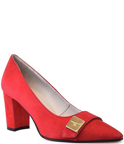 10 B Leeminus Plus Size High Heels Pumps Shoes for Women Red Leather M US 