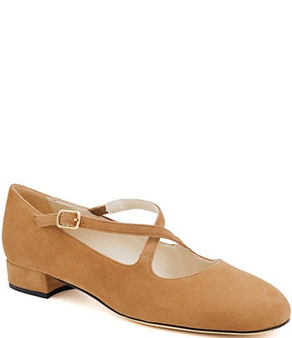 Amalfi Moria Suede Cross Strap Pumps