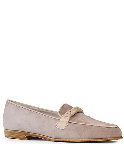 Amalfi Obelix Suede Braided Detail Loafers