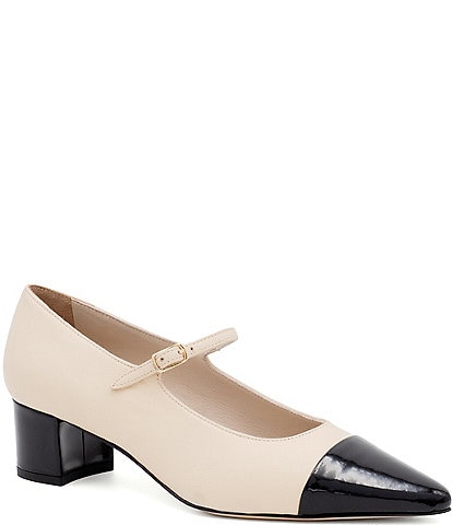 Amalfi Pluto Leather Mary Jane Pumps