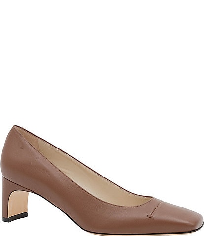Amalfi Serapide Leather Stitched Vamp Pumps