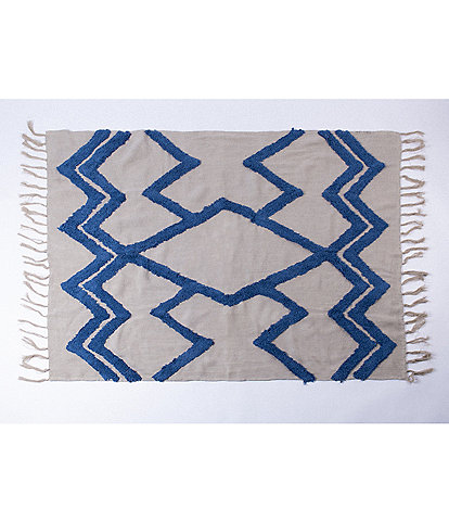 Amity Home Acadia, Tribal Print Tasseled Throw Blanket