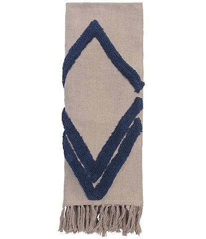 Amity Home Acadia Geometric Print Tassele Throw Blanket