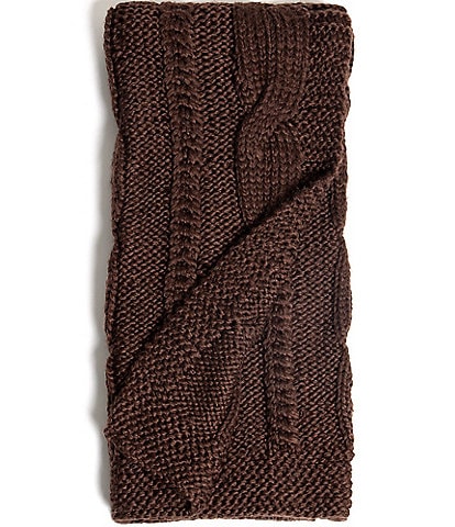 Amity Home RAJ Oversized Cable Knitted Throw Blanket