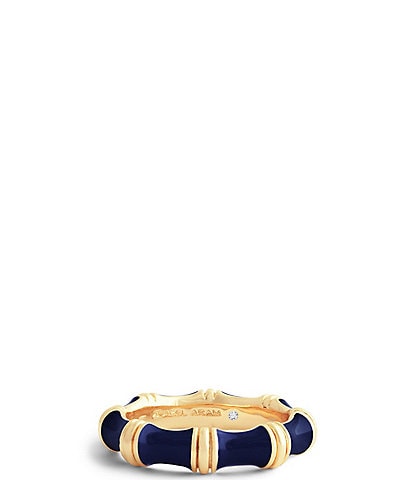 Anabel Aram Bamboo Enameled Band Ring