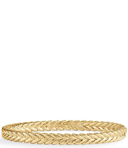 Anabel Aram Cheval Braid Hinged Bangle Bracelet