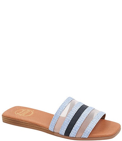 Andre Assous Kaila Fabric and Mesh Slide Sandals