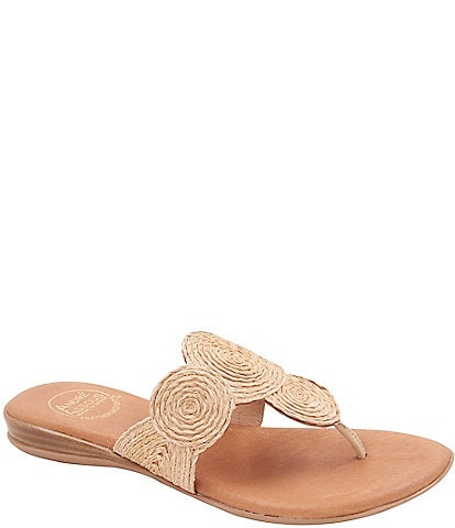 Andre Assous Nikky Textile Thong Sandals