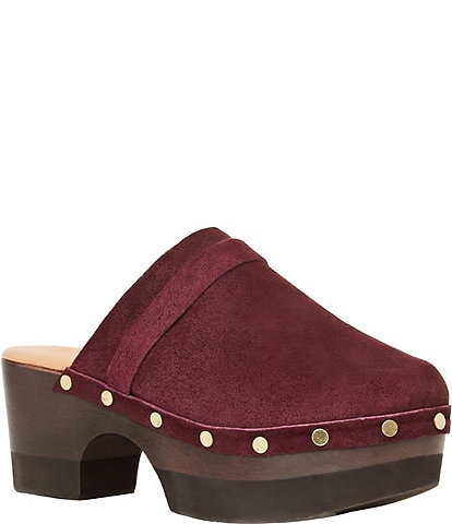 Andre Assous Olivia Suede Studded Clogs