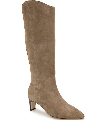 Andre Assous Waverly Suede Kitten Heel Tall Boots