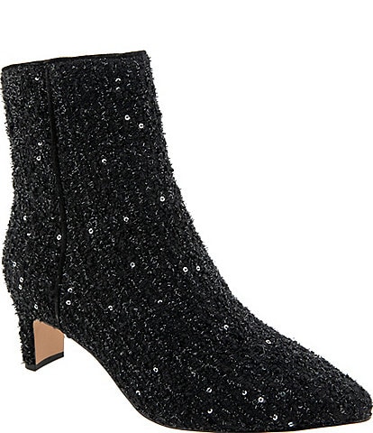 Andre Assous Winter Sparkle Pointed Toe Dress Booties