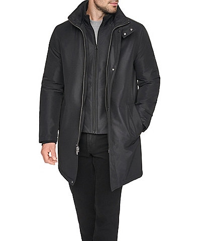 Andrew Marc Halcott Stand Collar Raincoat