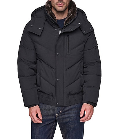 Andrew Marc Jasper Hooded Bomber Jacket