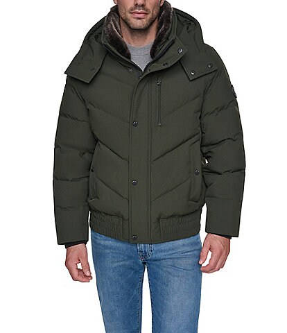 Andrew Marc Jasper Hooded Bomber Jacket