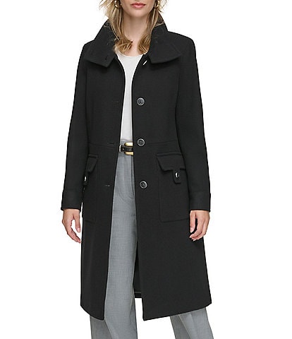 Andrew Marc Sport Almedia Wool Blend Single Breasted Walker Coat