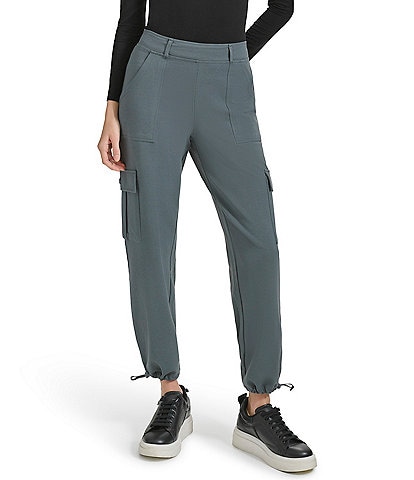 Andrew Marc Sport Stretch Cargo Straight Ankle Pants