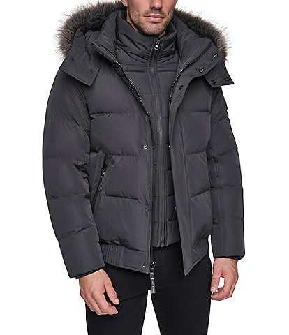 Andrew Marc Umbria Hooded Down Jacket