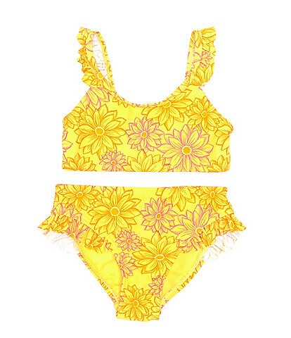 Angel Beach Little Girls 4-6X Sunny Days 2-Piece Swimwear Set