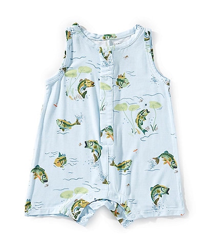 Angel Dear Baby Boys 3-24 Months Sleeveless Shortie Bass Shortall