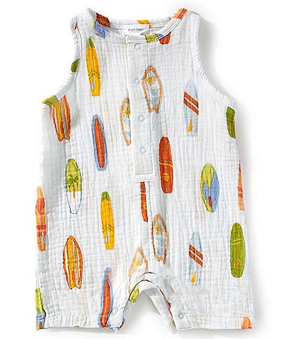 Angel Dear Baby Boys 3-24 Months Vintage Surfboards Sleeveless Shortie Romper