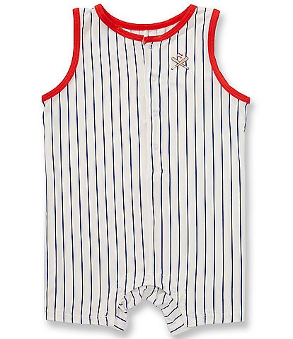 Angel Dear Baby Boys Baseball Stripe Romper