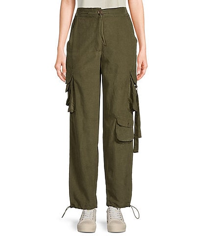 Angie Corduroy Solid Cargo Pants