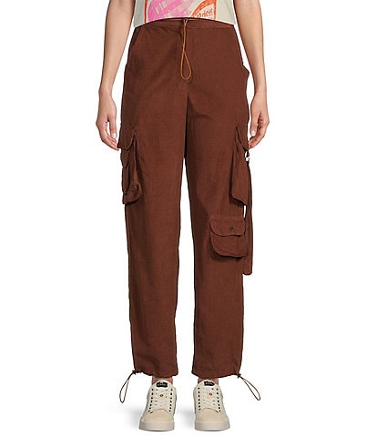 Angie Corduroy Solid Cargo Pants