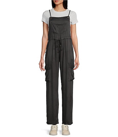 Angie Overall With Tie Waist And Pockets Jumpsuit