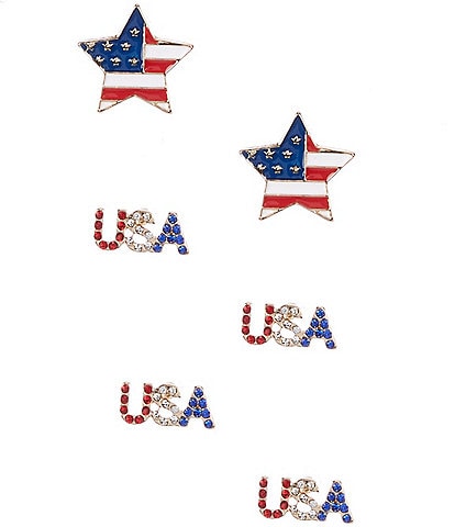 Anna & Ava Americana Stud Earring Set