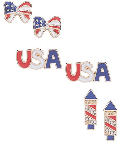 Anna & Ava Americana Stud Earring Set
