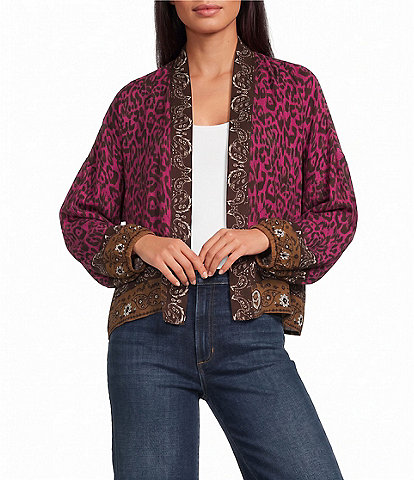 Anna & Ava Animal Western Print Kimono