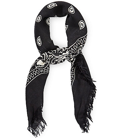 Anna & Ava Bandana Fringe Square Scarf
