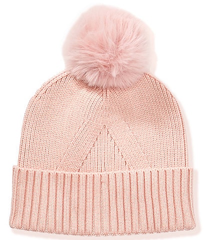 Anna & Ava Basic Knit Beanie with Pom