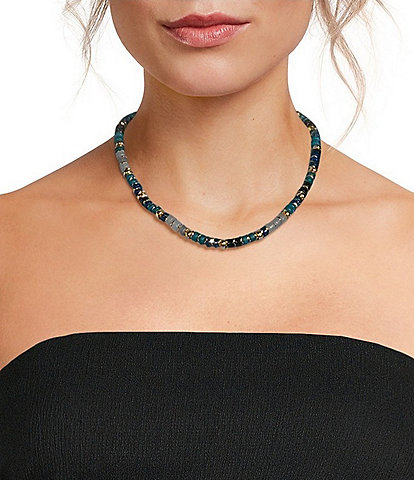 Anna & Ava Beaded Disc Collar Necklace
