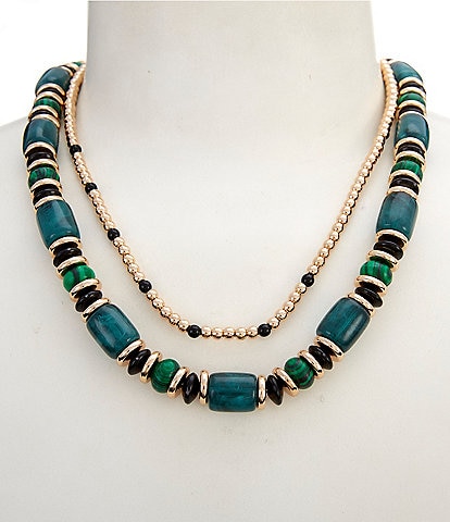 Anna & Ava Beaded Double Short Multi-Strand Necklace