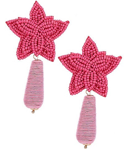 Anna & Ava Beaded Flower Drop Earrings