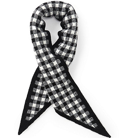 Anna & Ava Checked Triangle Scarf