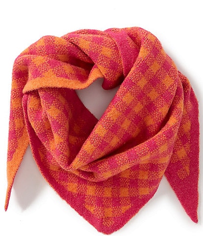 Anna & Ava Checked Triangle Scarf Wrap