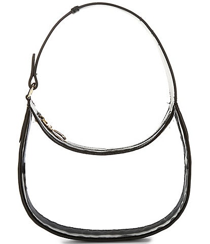 Anna & Ava Clear Crescent Mini Hobo Bag