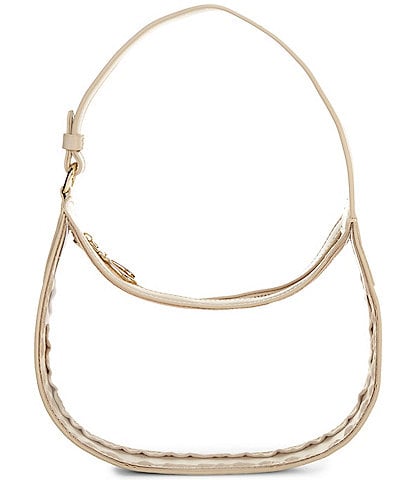 Anna & Ava Clear Crescent Mini Hobo Bag