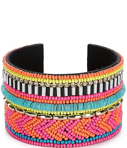 Anna & Ava Colorful Beaded Cuff Bracelet