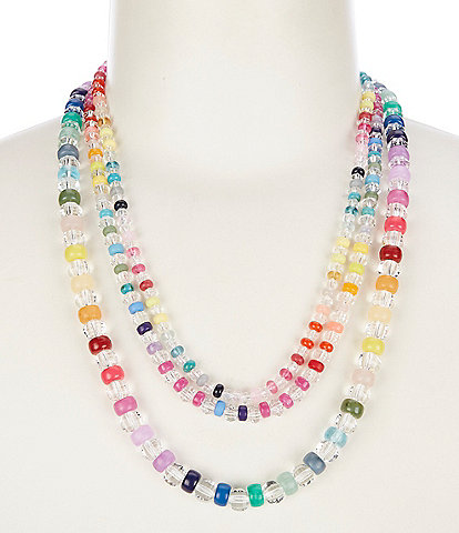 Anna & Ava Colorful Beaded Multi Strand Statement Necklace