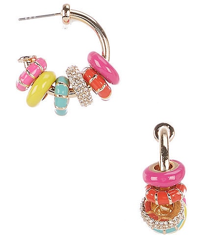 Anna & Ava Colorful Rings Hoop Earrings