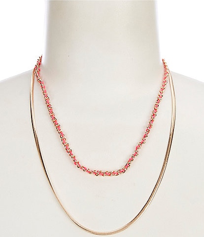 Anna & Ava Cord Short Multi-Strand Necklace