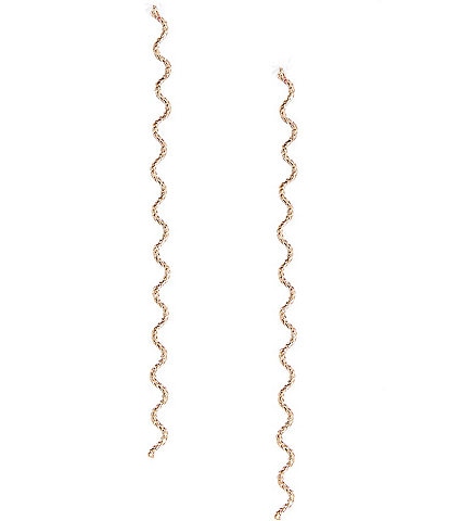 Anna & Ava Delicate Curved Linear Earrings