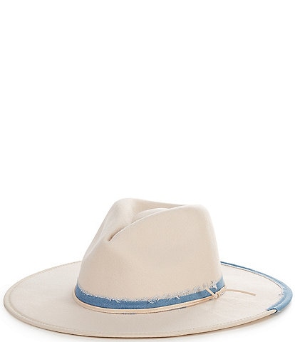 Anna & Ava Denim Patch Felt Cowboy Hat