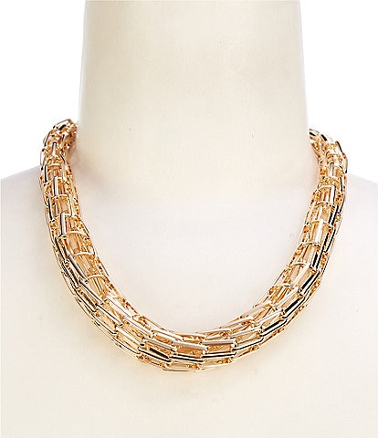 Anna & Ava Dome Link Statement Necklace
