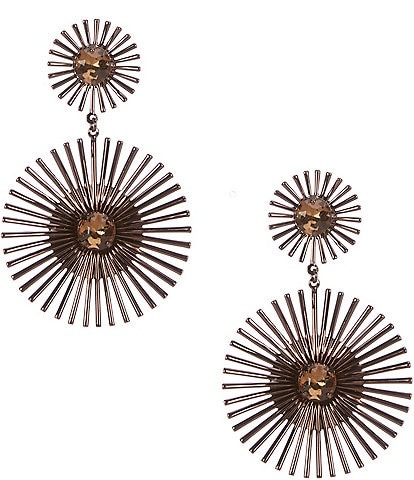 Anna & Ava Double Burst Statement Drop Earrings