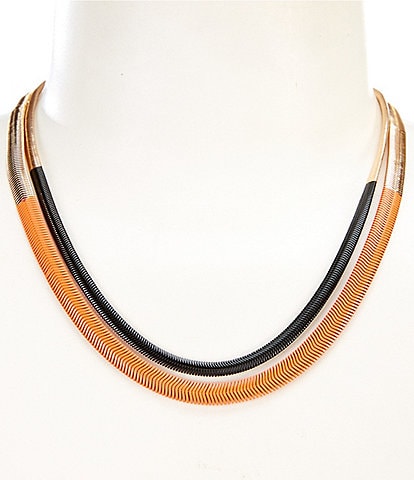 Anna & Ava Double Layer Snake Chain Necklace